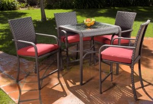 Hometrends Rushreed 5-Piece Patio Dining Set Replacement Cushions