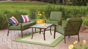 Mainstays Crossman 4-Piece Patio Conversation Set Replacement Cushions