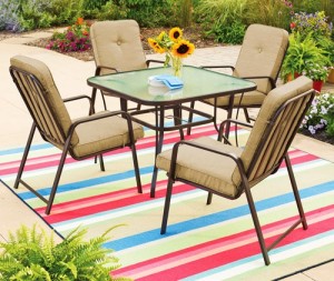 Mainstays Lawson Ridge 5-Piece Patio Dining Set Replacement Cushions